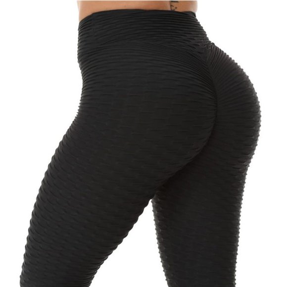 High Waisted Anti-Cellulite Yoga Leggings - Picture 1 of 4